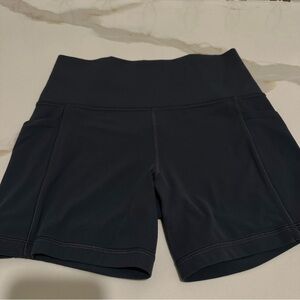 Athleta Charcoal High-Waisted Short